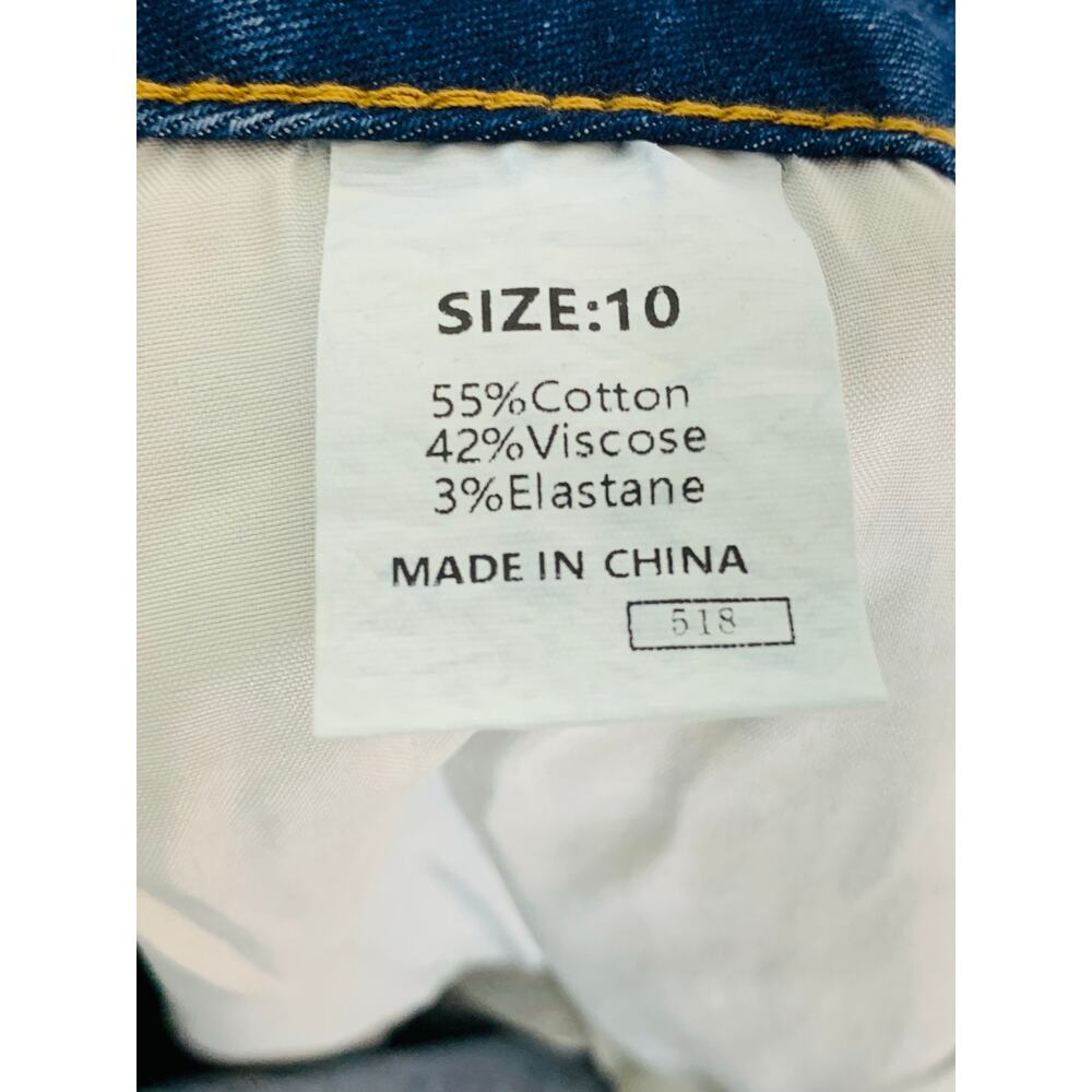 Sidefeel Barrel Jeans 10 Medium Wash Trendy - Picture 6 of 8